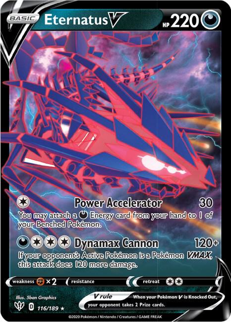Eternatus V 116/189 (SWSH03: Darkness Ablaze)  - Holofoil | Good Games Adelaide SA