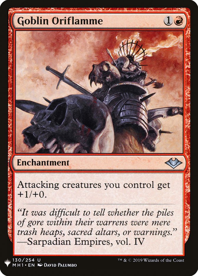 Goblin Oriflamme 130 (The List Reprints)  | Good Games Adelaide SA