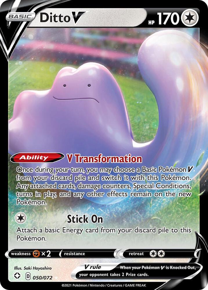 Ditto V 050/072 (Shining Fates)  - Holofoil | Good Games Adelaide SA