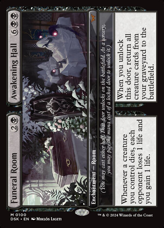 Funeral Room Awakening Hall 100 (Duskmourn: House of Horror)  - Foil | Good Games Adelaide SA