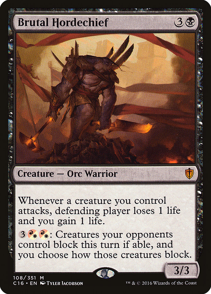 Brutal Hordechief 108 (Commander 2016)  | Good Games Adelaide SA