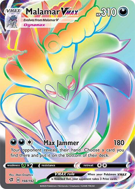 Malamar VMAX Secret 198/192 (SWSH02: Rebel Clash)  - Holofoil | Good Games Adelaide SA
