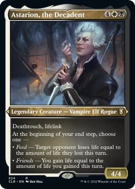 Astarion the Decadent Foil Etched 524 (Commander Legends: Battle for Baldur's Gate)  - Foil | Good Games Adelaide SA