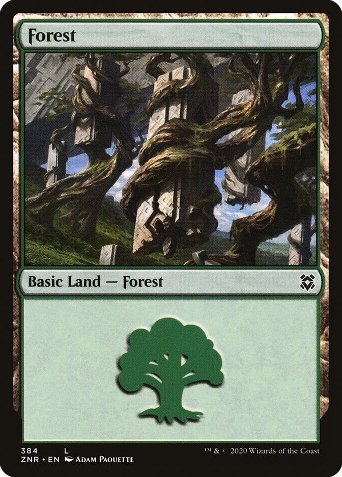 Forest 384/280 (Zendikar Rising)  - Foil | Good Games Adelaide SA