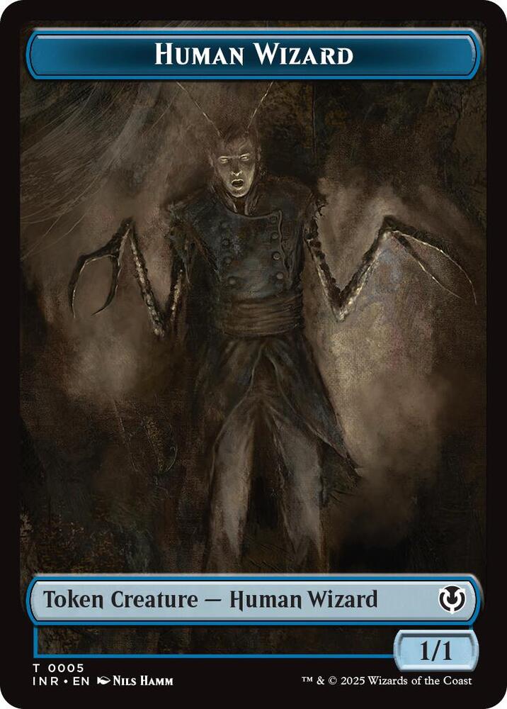 Human Wizard Emblem Jace Unraveler of Secrets Double Sided Token 5 // 25 (Innistrad Remastered)  | Good Games Adelaide SA