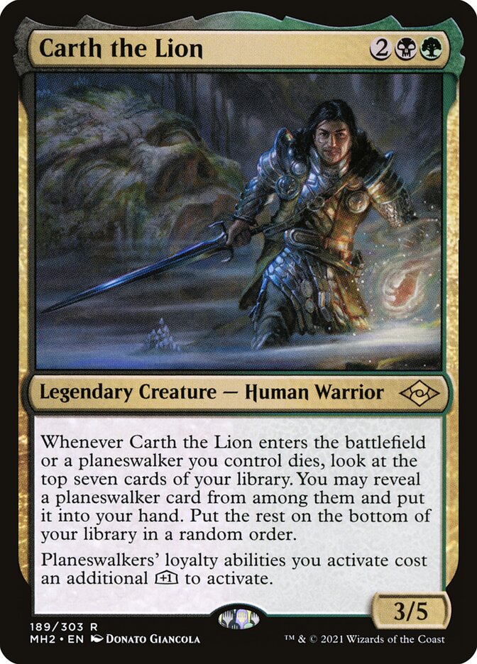 Carth the Lion 189 (Modern Horizons 2)  - Foil | Good Games Adelaide SA