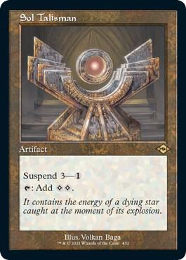 Sol Talisman Retro Frame Foil Etched 432 (Modern Horizons 2)  - Foil | Good Games Adelaide SA