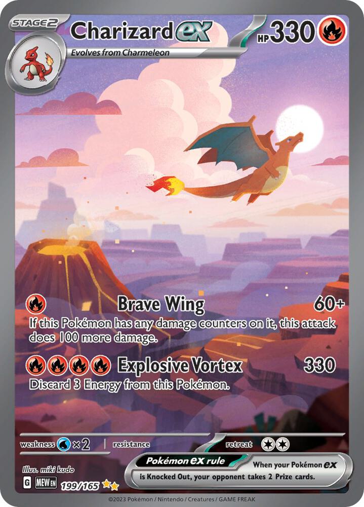 Charizard ex 199/165 (SV: Scarlet & Violet 151)  - Holofoil | Good Games Adelaide SA