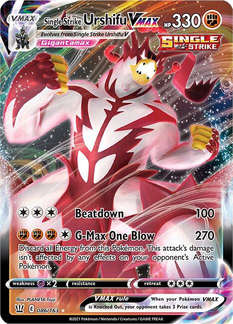 Single Strike Urshifu VMAX 086/163 (SWSH05: Battle Styles)  - Holofoil | Good Games Adelaide SA