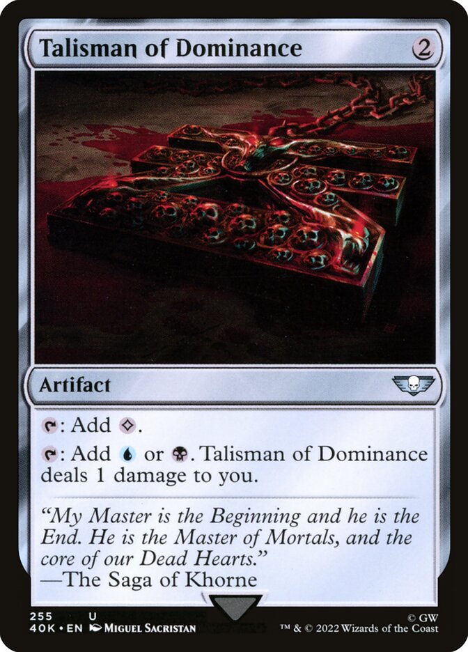 Talisman of Dominance 255/617 (Universes Beyond: Warhammer 40,000)  | Good Games Adelaide SA