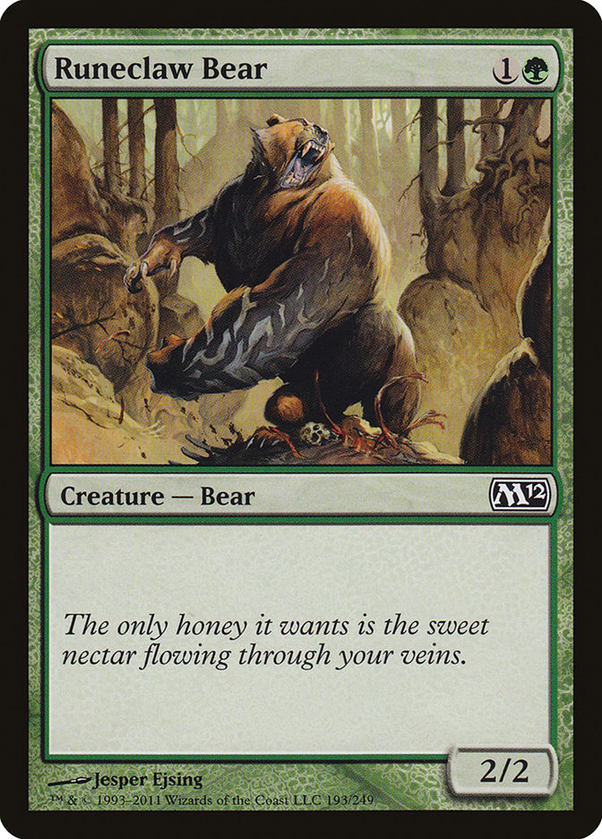 Runeclaw Bear 193 (Magic 2012 (M12))  - Foil | Good Games Adelaide SA