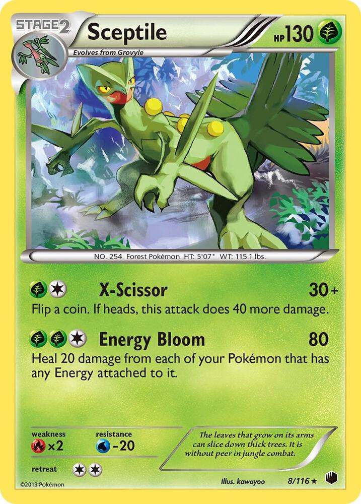 Sceptile 8/116 (Plasma Freeze)  - Reverse Holofoil | Good Games Adelaide SA