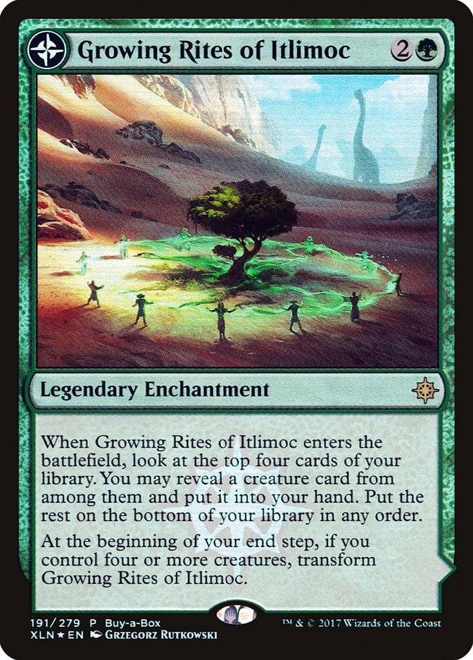 Growing Rites of Itlimoc // Itlimoc, Cradle of the Sun 191 (Buy-A-Box Promos)  - Foil | Good Games Adelaide SA