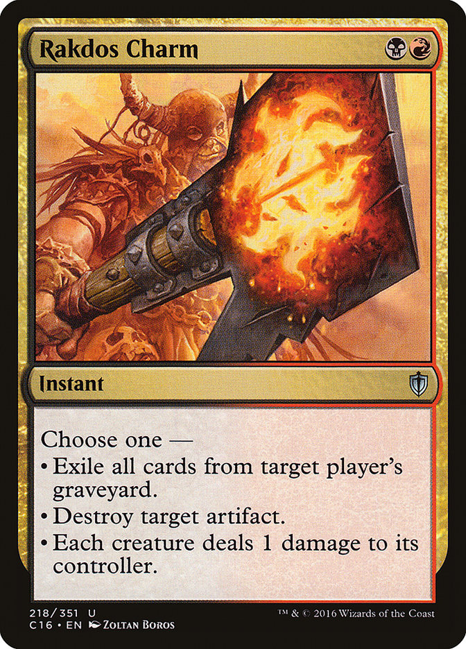 Rakdos Charm 218 (Commander 2016)  | Good Games Adelaide SA