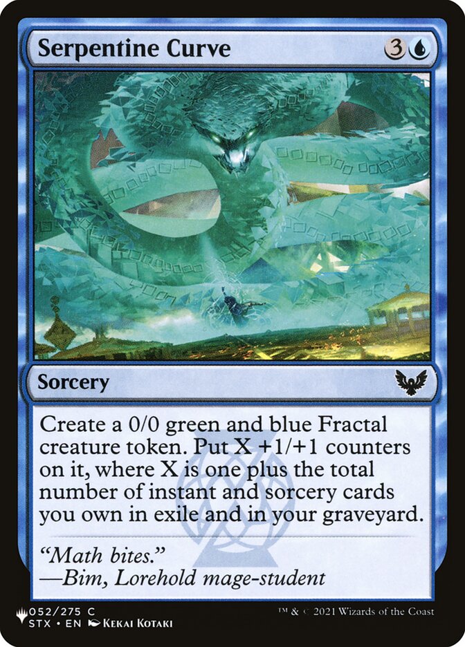 Serpentine Curve 052/275 (The List Reprints)  | Good Games Adelaide SA