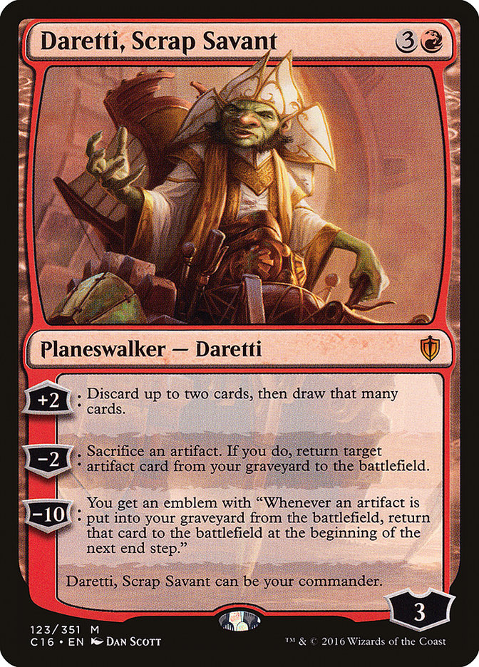 Daretti, Scrap Savant 123 (Commander 2016)  | Good Games Adelaide SA