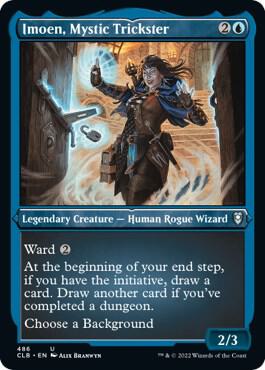 Imoen Mystic Trickster Foil Etched 486 (Commander Legends: Battle for Baldur's Gate)  - Foil | Good Games Adelaide SA