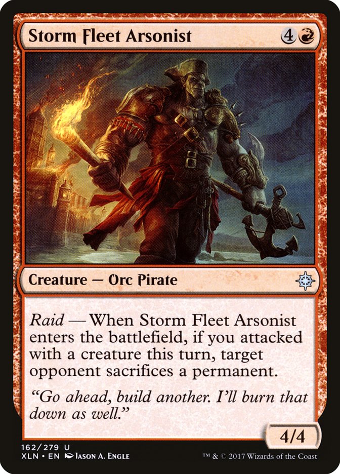 Storm Fleet Arsonist 162 (Ixalan)  - Foil | Good Games Adelaide SA