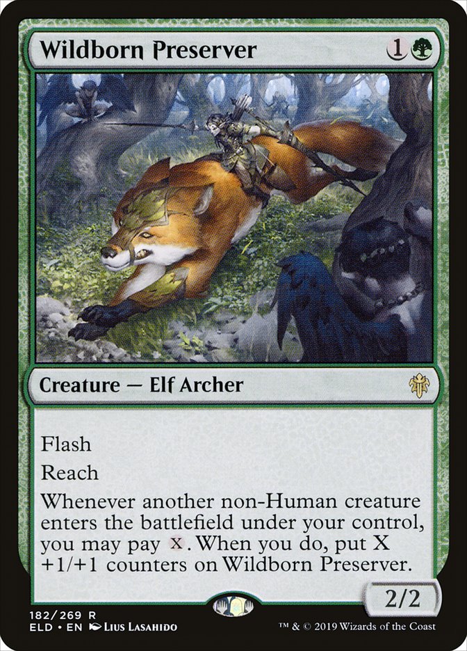Wildborn Preserver 182 (Throne of Eldraine)  - Foil | Good Games Adelaide SA