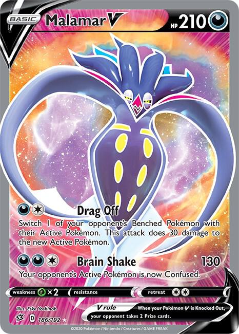 Malamar V Full Art 186/192 (SWSH02: Rebel Clash)  - Holofoil | Good Games Adelaide SA