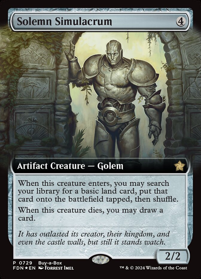 Solemn Simulacrum 729 (Buy-A-Box Promos)  - Foil | Good Games Adelaide SA
