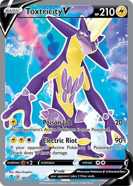 Toxtricity V Full Art 182/192 (SWSH02: Rebel Clash)  - Holofoil | Good Games Adelaide SA