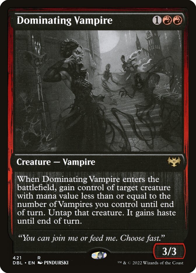 Dominating Vampire 421 (Innistrad: Double Feature)  | Good Games Adelaide SA