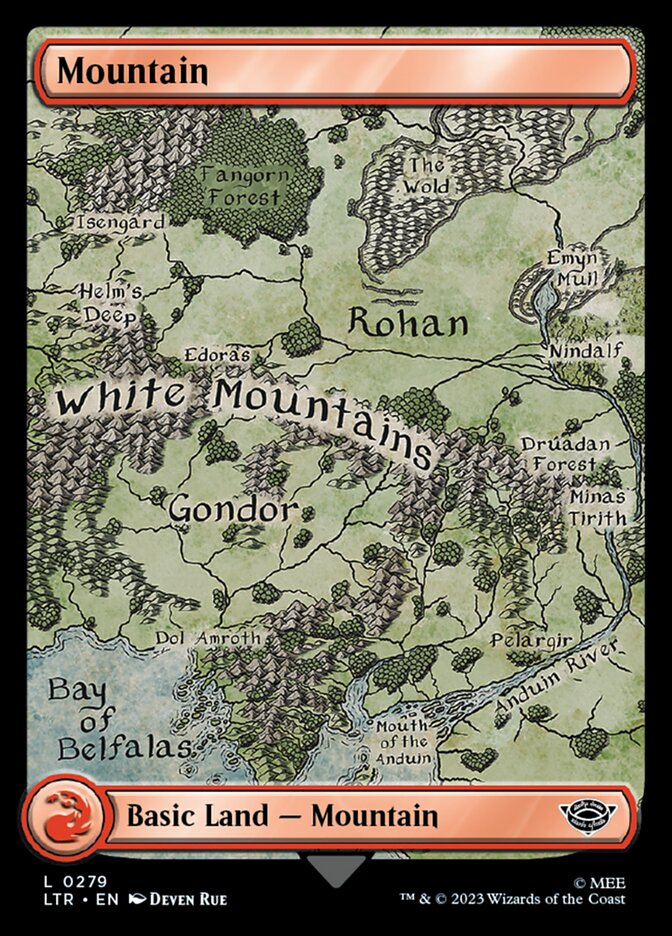 Mountain 279 (Universes Beyond: The Lord of the Rings: Tales of Middle-earth)  - Full Art | Good Games Adelaide SA