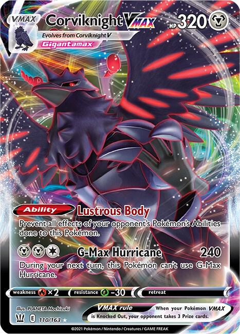 Corviknight VMAX 110/163 (SWSH05: Battle Styles)  - Holofoil | Good Games Adelaide SA