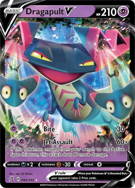 Dragapult V 092/192 (SWSH02: Rebel Clash)  - Holofoil | Good Games Adelaide SA