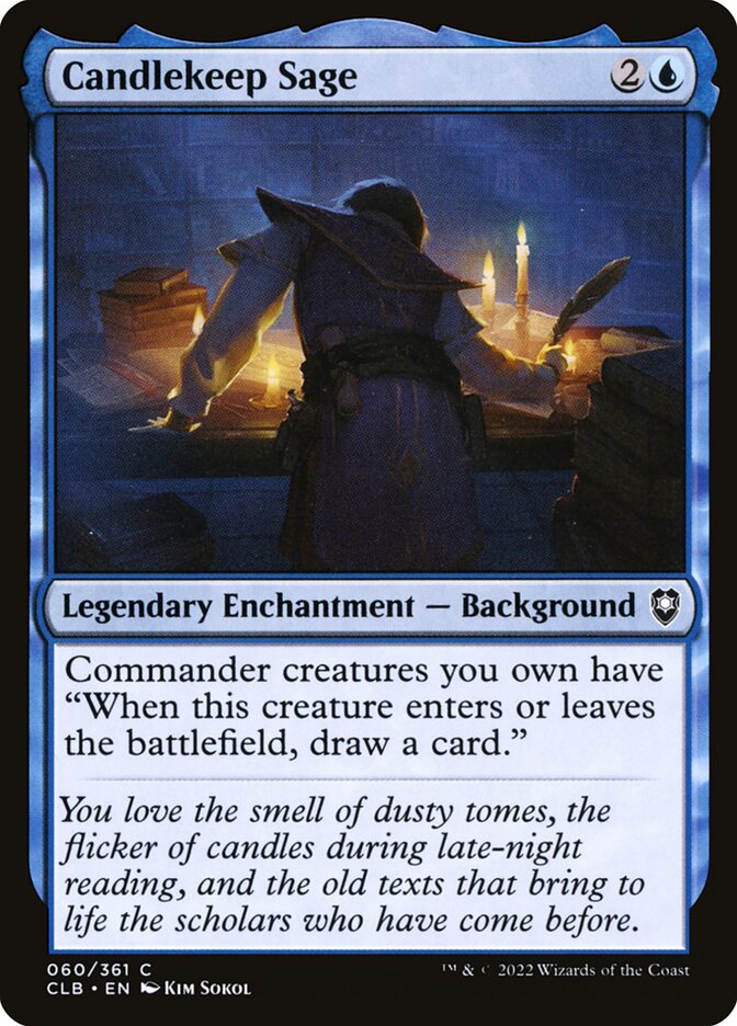 Candlekeep Sage 60 (Commander Legends: Battle for Baldur's Gate)  | Good Games Adelaide SA