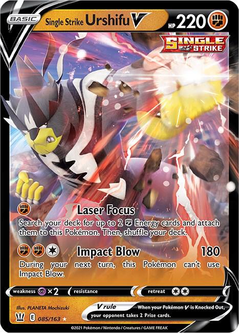 Single Strike Urshifu V 085/163 (SWSH05: Battle Styles)  - Holofoil | Good Games Adelaide SA
