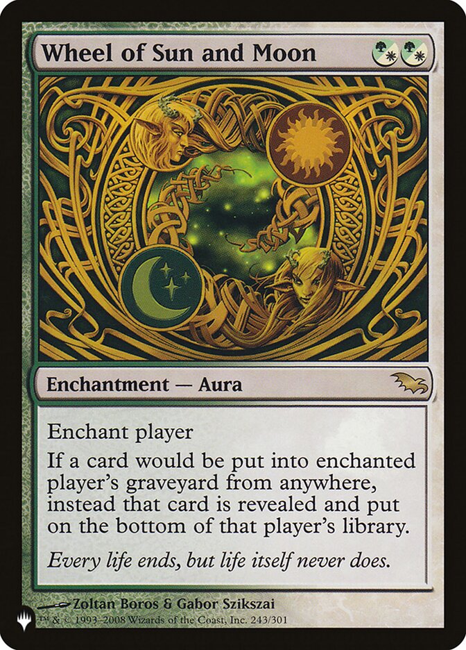 Wheel of Sun and Moon 243/301 (The List Reprints)  | Good Games Adelaide SA