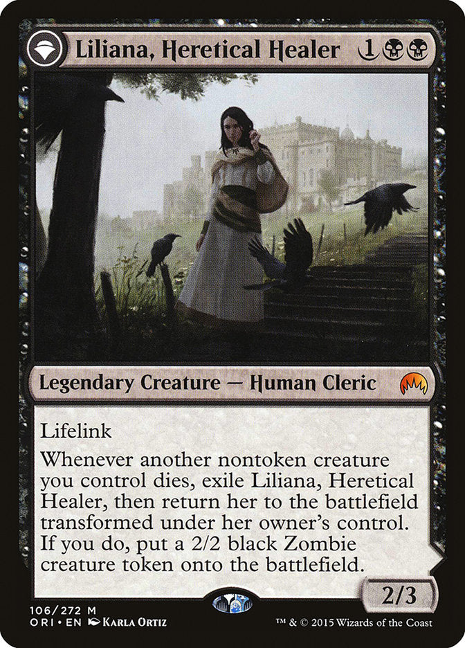 Liliana Heretical Healer // Liliana, Defiant Necromancer 106 (Magic Origins)  | Good Games Adelaide SA