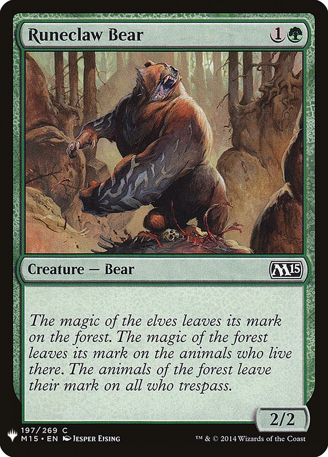 Runeclaw Bear 197 (The List Reprints)  | Good Games Adelaide SA