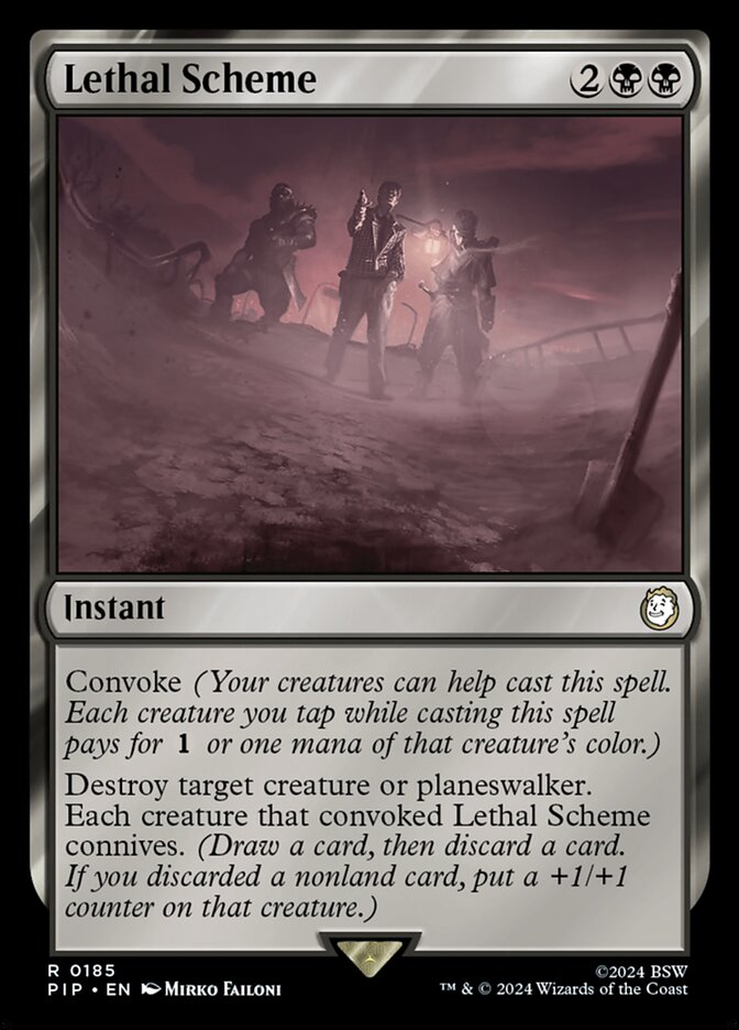 Lethal Scheme 185 (Universes Beyond: Fallout)  - Foil | Good Games Adelaide SA