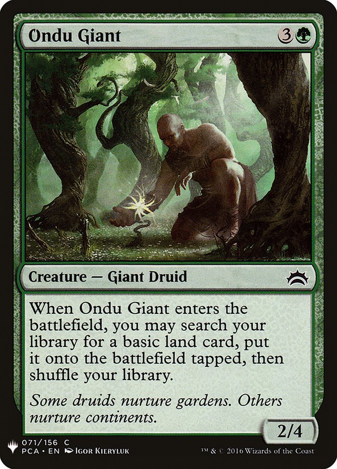 Ondu Giant 71 (The List Reprints)  | Good Games Adelaide SA