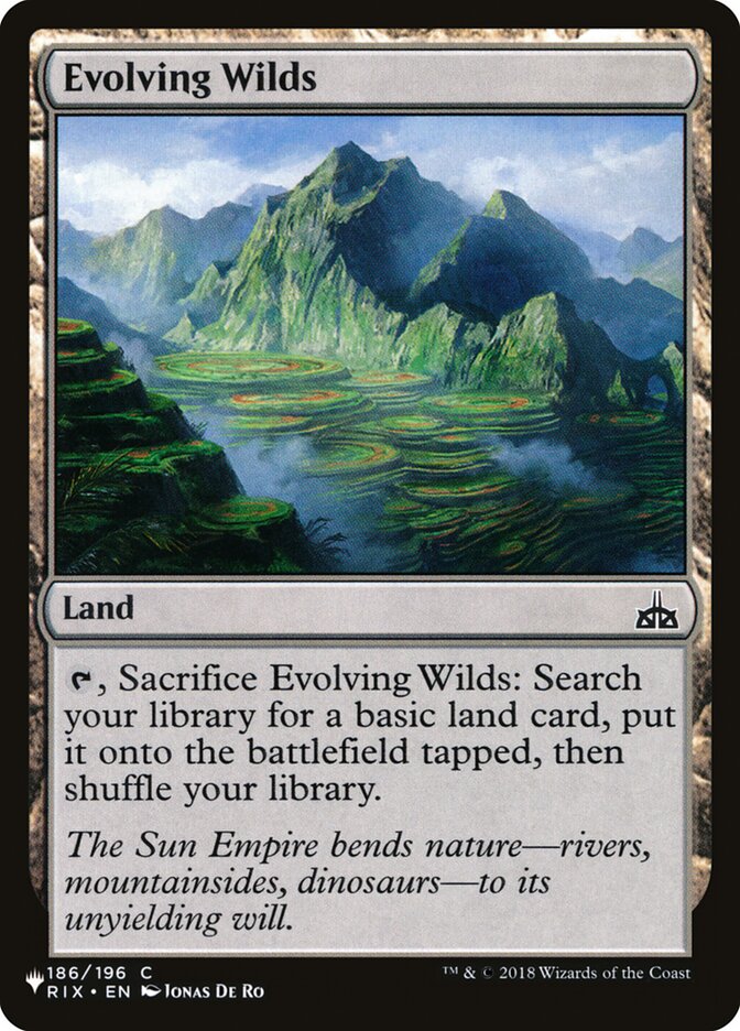 Evolving Wilds 186 (The List Reprints)  | Good Games Adelaide SA