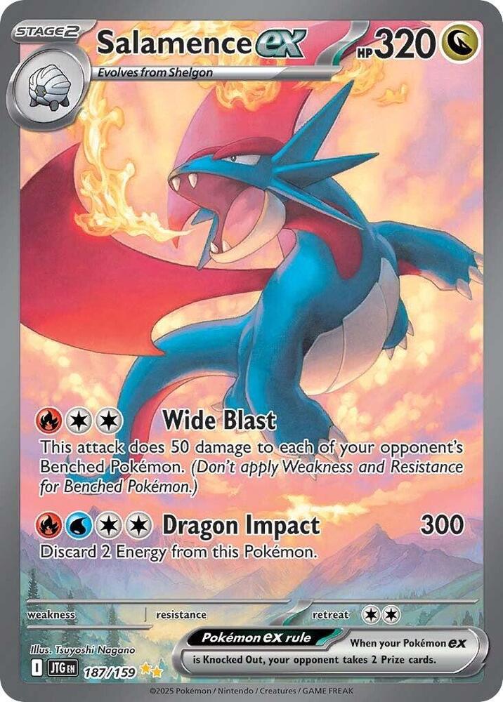 Salamence ex 187/159 (SV09: Journey Together)  - Holofoil | Good Games Adelaide SA