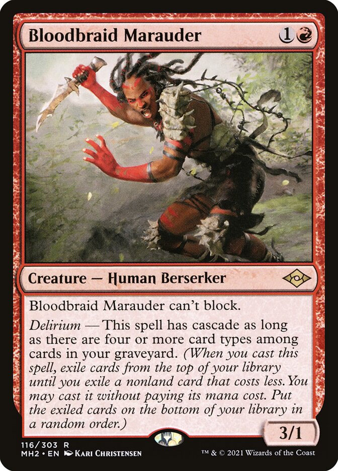 Bloodbraid Marauder 116 (Modern Horizons 2)  | Good Games Adelaide SA