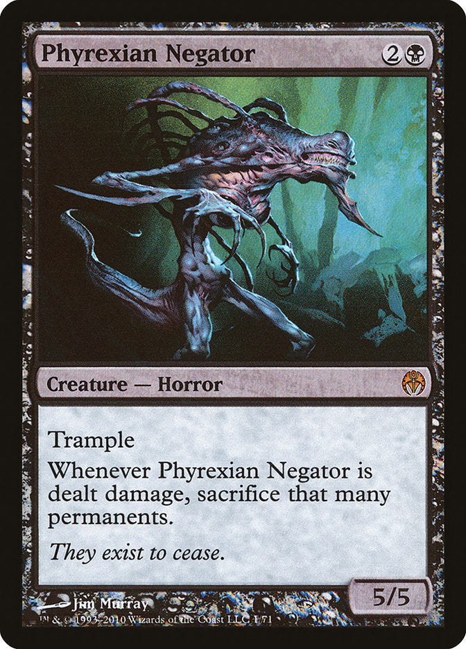Phyrexian Negator 1 (Duel Decks: Phyrexia vs. the Coalition)  - Foil | Good Games Adelaide SA