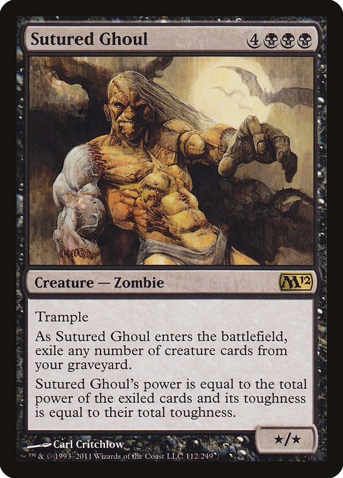 Sutured Ghoul 112 (Magic 2012 (M12))  - Foil | Good Games Adelaide SA