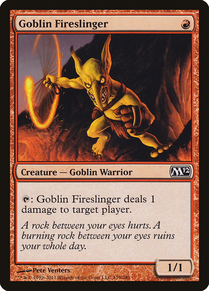 Goblin Fireslinger 139 (Magic 2012 (M12))  | Good Games Adelaide SA