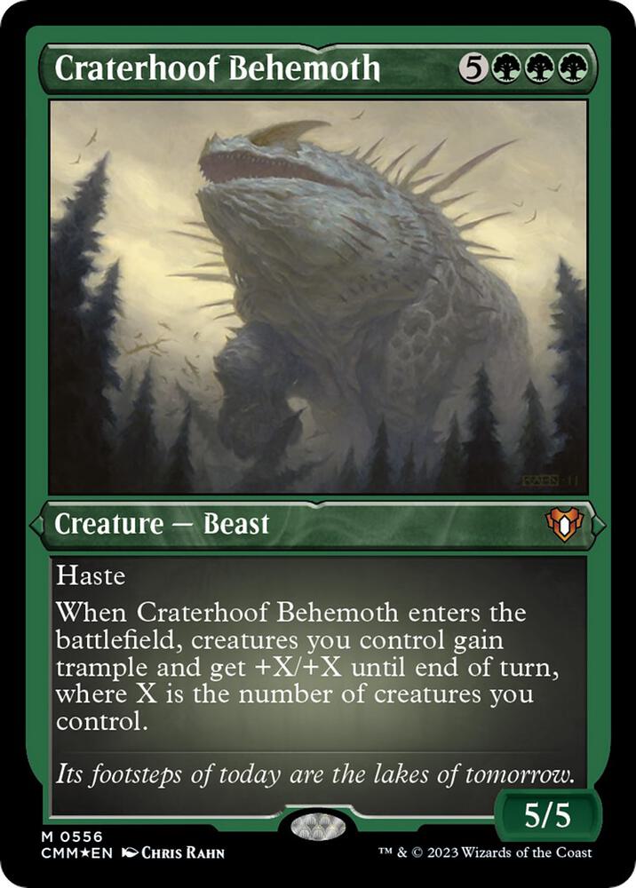 Craterhoof Behemoth 556 (Commander Masters)  - Foil | Good Games Adelaide SA