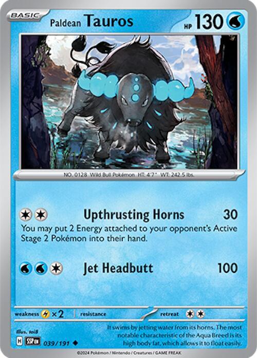 Paldean Tauros 039/191 (SV08: Surging Sparks)  | Good Games Adelaide SA