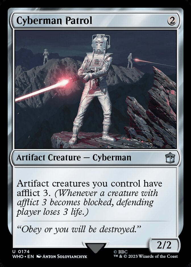 Cyberman Patrol 174 (Universes Beyond: Doctor Who)  - Foil | Good Games Adelaide SA