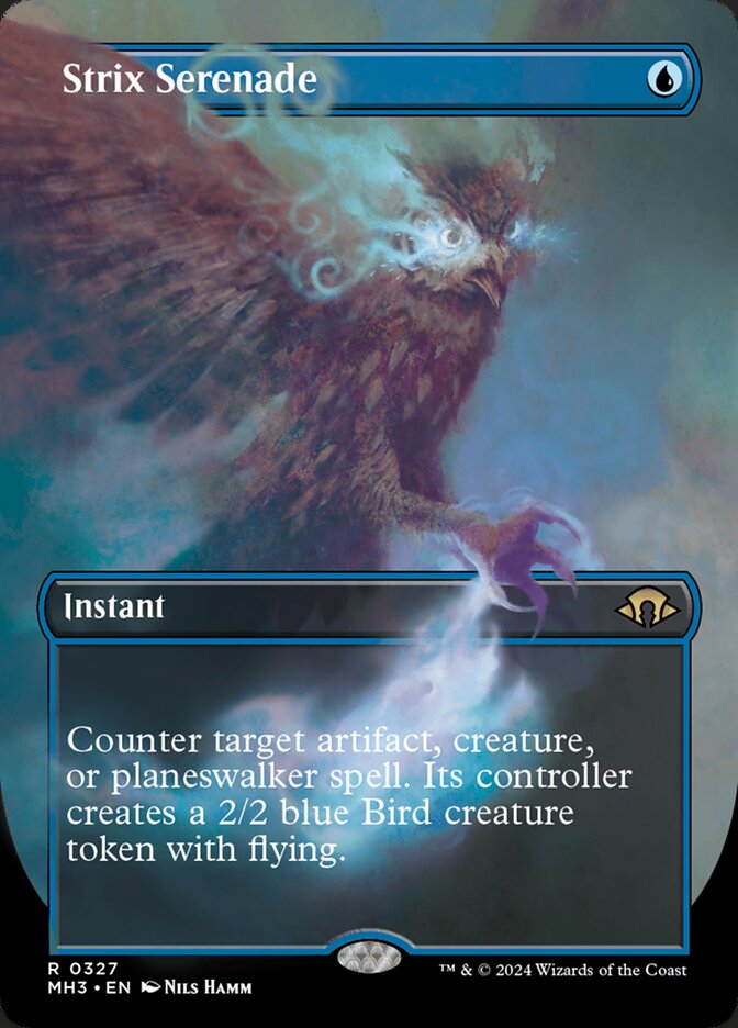 Strix Serenade 327 (Modern Horizons 3)  - Borderless Foil | Good Games Adelaide SA