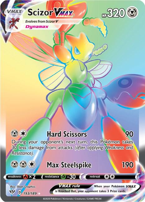 Scizor VMAX Secret 193/189 (SWSH03: Darkness Ablaze)  - Holofoil | Good Games Adelaide SA