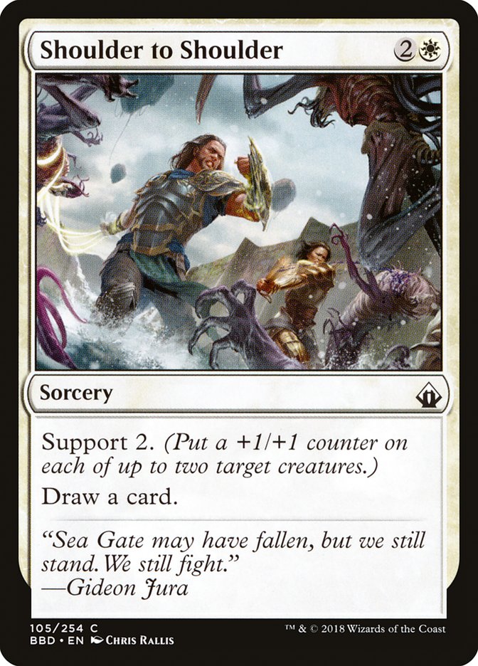 Shoulder to Shoulder 105 (Battlebond)  - Foil | Good Games Adelaide SA