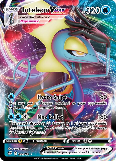 Inteleon VMAX 050/192 (SWSH02: Rebel Clash)  - Holofoil | Good Games Adelaide SA